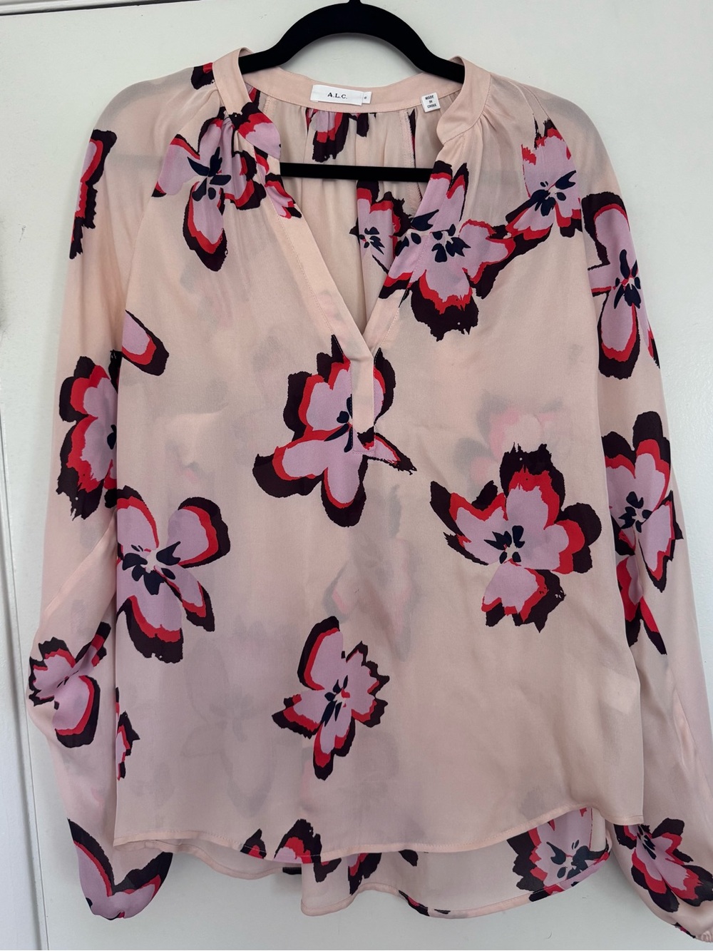 A.L.C. 100% Silk Blouse